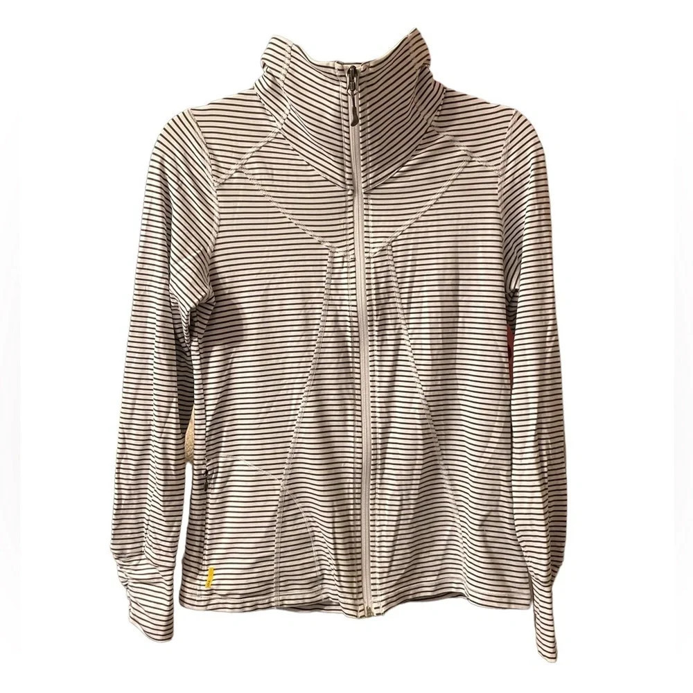 LOLE STRIPED FULL ZIP ACTIVE JACKET